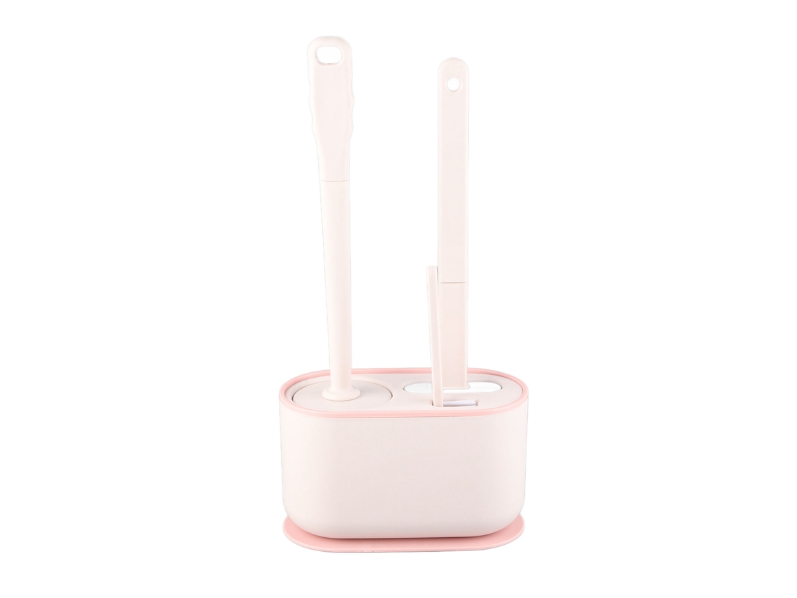 Rebe-conjunto De Escova De Wc Com Cabo Longo, Limpeza Profunda, Multifuncional, Escova De Wc Pendurada, Kit Para Banheiro, Cor Rosa Sakura