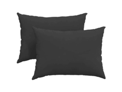 Juego de 2 cojines negros para sofá de 70x50cm HARLANV1