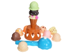 Torre De Helados De Juguete Educativa De 16 Piezas Para Niños, Cocina De Comida De Simulación, Divertida Y Duradera.