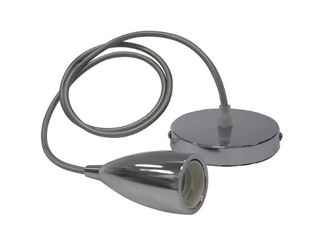 Suspensión de cable (1m) Edison Chrome E27 IP20 MAX 60W HOROZ ELECTRIC