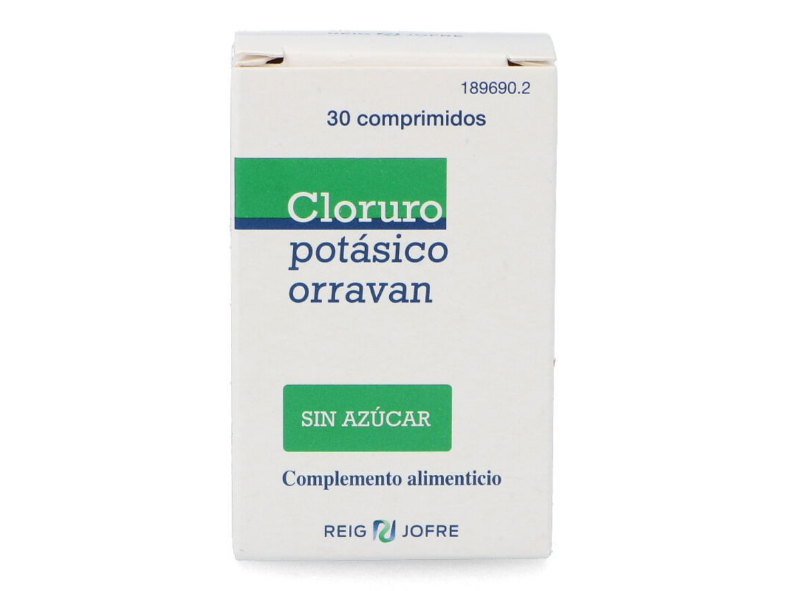 Complemento Alimentar ORRAVAN Cloruro Potasico (30 Comprimidos)