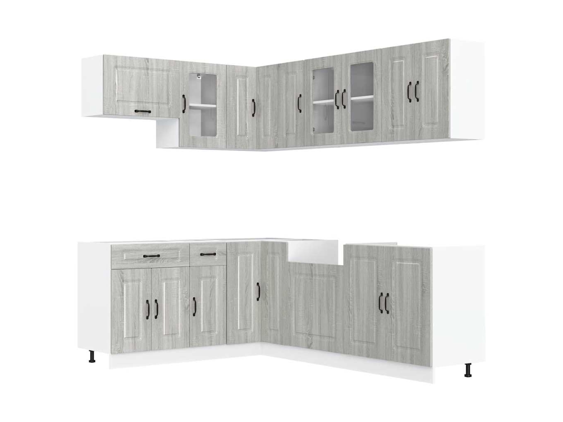 Juego de 11 gabinetes de cocina Sonoma Grey EXCLUSIVO DE MAISON