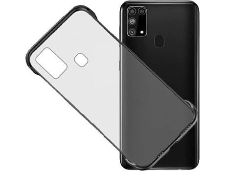 Carcasa Samsung Galaxy M31 PHONECARE Invisible Bumper Transparente, Negro