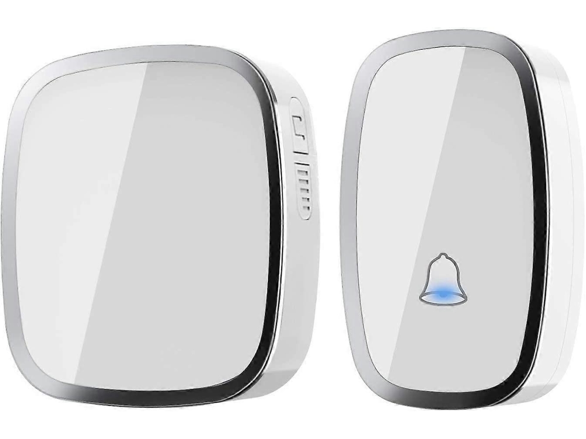Timbre Inalámbrico Eléctrico Impermeable 300m Con Flash Led 36 Melodías Y 4 Niveles De Volumen