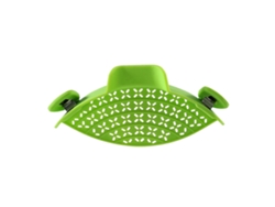 Colador De Pasta Silicona Clip Para Olla Gadget De Cocina Resistente Al Calor Bpa Free Para Verduras Carnes Frutas Verde