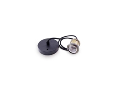Portalamparas colgante 1M laton cable negro GSC 0704714