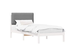 Maison Exclusive - Estructura De Cama Con Cabecera Tapizada Gris Claro