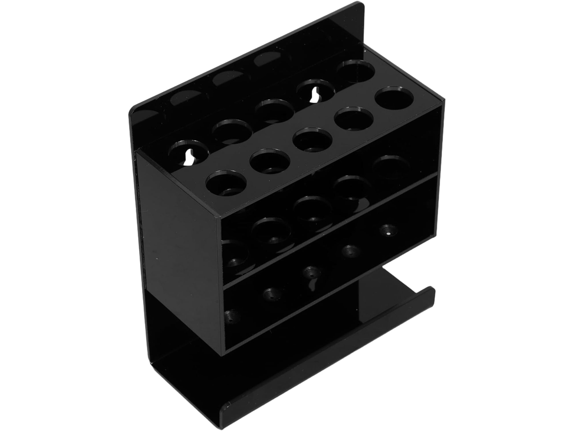 Portalápices De Acrílico Negro Para Pizarra Blanca – Caja De Almacenamiento De Escritorio Multifuncional –