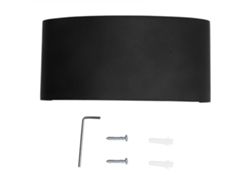 2026-lámpara De Pared Led 6w Aluminio Negro Luz Cálida Iluminación Arriba-abajo Decorativa Exterior Impermeable Ac85-265v