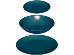 Platos 5 FIVE 18 Piezas Azules