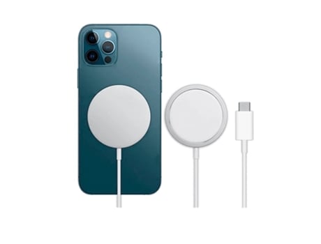 Cargador Rápido Inalámbrico Magnético Para Apple Iphone 13 Pro Blanco