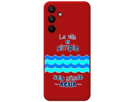 Funda para Samsung Galaxy A15 TUMUNDOSMARTPHONE Rojo