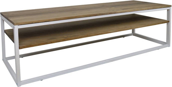 Mueble De Tv ds icub 40x100x47cm madera maciza estilo industrial vintage 40x100x45