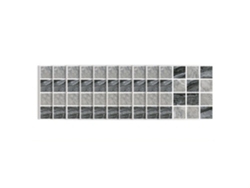 30 piezas de papel tapiz de mosaico 3D de PVC autoadhesivo, impermeable y resistente al aceite, gris claro reticulado | Sin marca