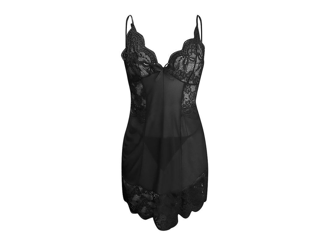 2026-lencería De Encaje Transparente Sexy Para Mujeres Con Tirantes, Pijama De Noche De Alta Calidad