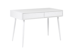 Secretária Beliani Eslane De Aglomerado De Madeira Branco 120x60x78