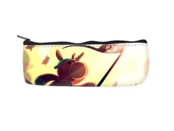 Estuche escolar con unicornios regordetes, organizador de lápices, bolsa con cremallera, Chennnls