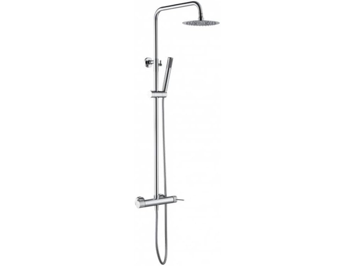 Columna de ducha Extensible, Termostatico rociador extraplano color Cromo MICE COLLECTION