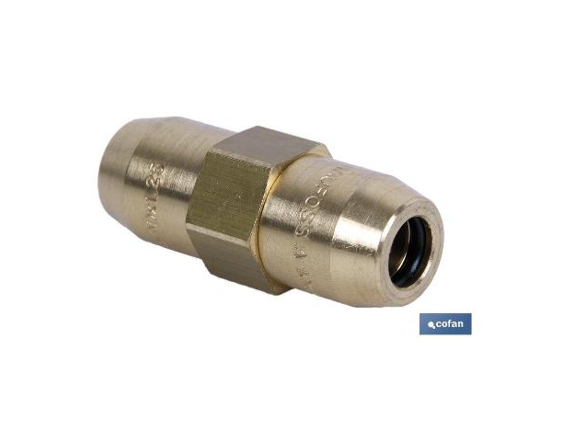 Conector doble r tubo 10x1,25