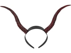 Tiara De Plástico Ajustável Com Chifres De Diabo Para Cosplay E