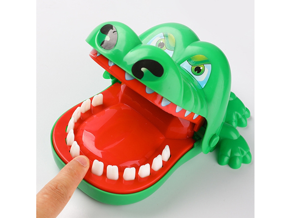 Rebe - Brinquedo divertido de dentes de animais, jogo interativo de morder os dedos, pegadinha para crianças