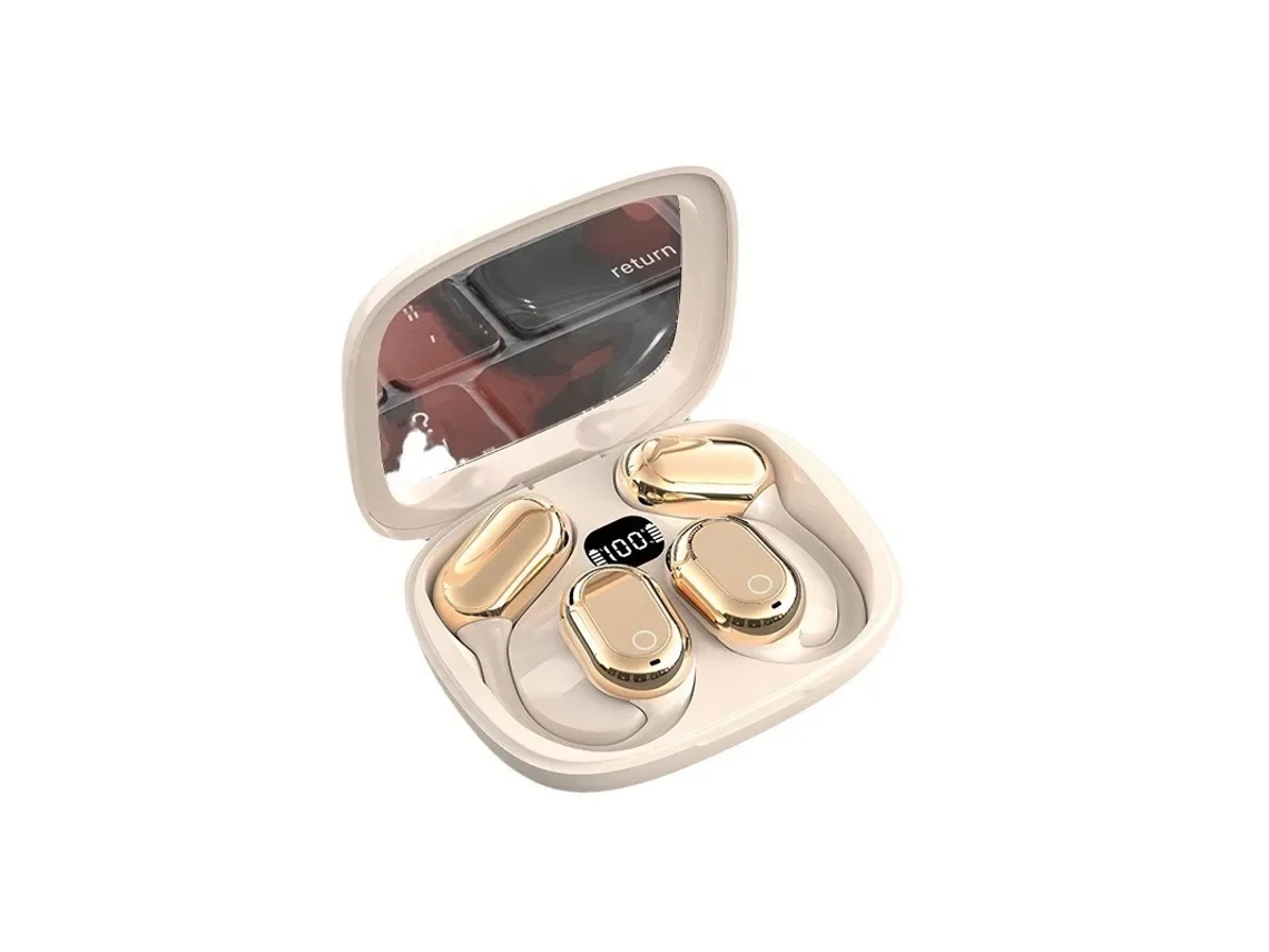 Auriculares Inalámbricos Estéreo Inalámbrico YIZHOOD Piel Bluetooth Beige