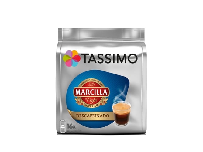 Cápsulas de Café TASSIMO Marcilla Descafeinado Espresso