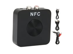 Adaptador De Áudio Sem Fio Nfc Bluetooth 5.0 Receptor E Transmissor Aux Para Carro E Casa Com Chamadas Hands Free