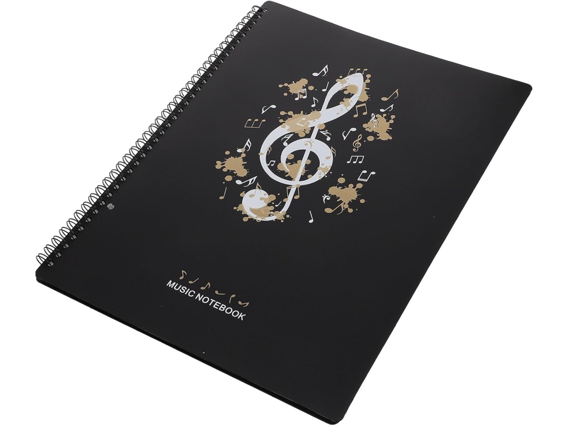 Carpeta Para Partituras Tamaño A4 Con 30 Bolsillos Transparentes De Doble Cara Y Encuadernación En
