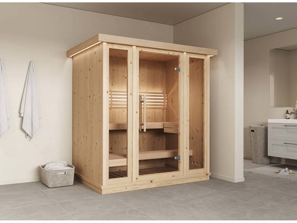 Mini sauna cubierta
