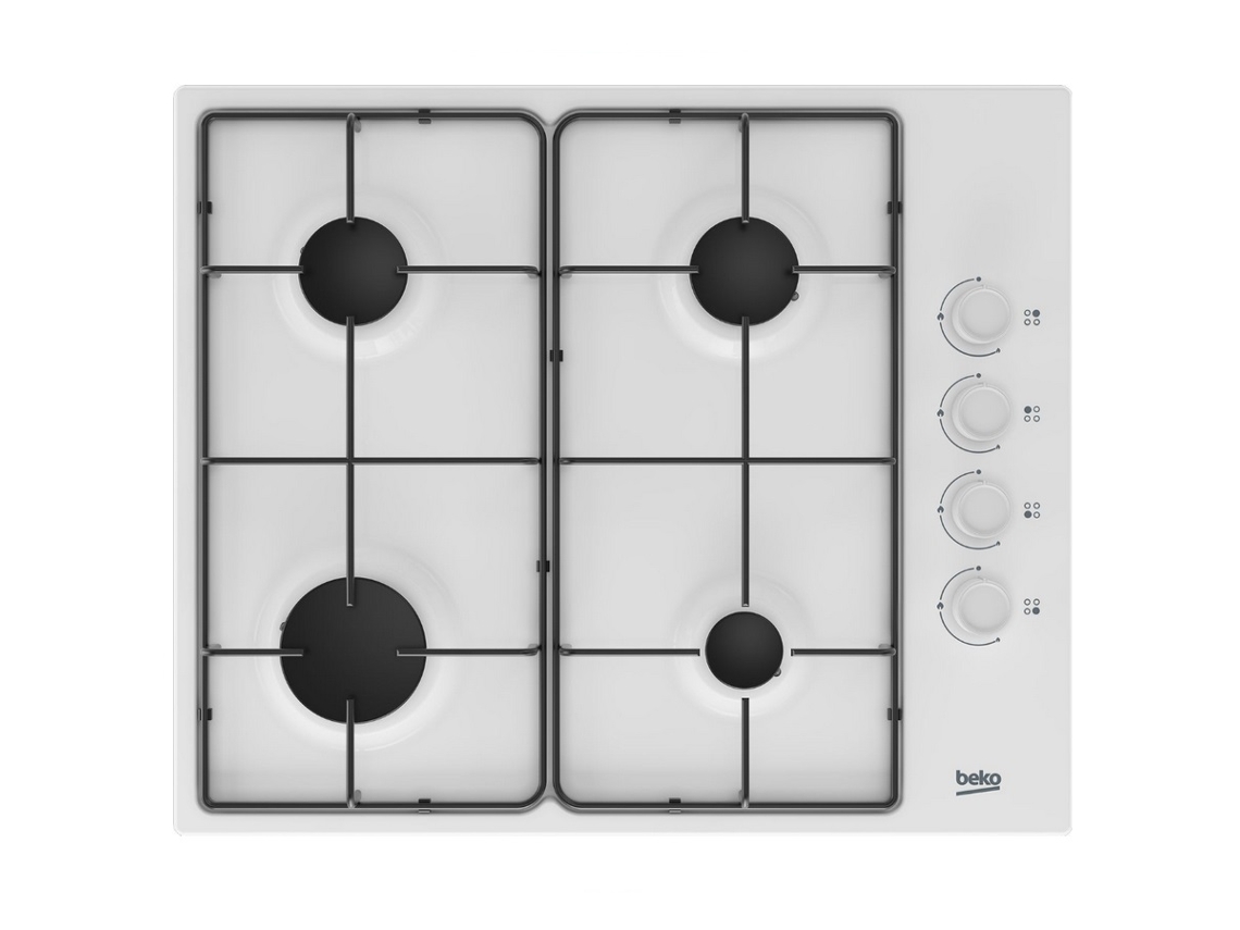 Placa de Gas BEKO HIGG64123SW (Gas - 62 cm - Inox)
