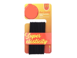 Juego De Cintas Elásticas Para Cabello Simple Y Moderno Para Mujeres Y Niñas, Portacuello Negro