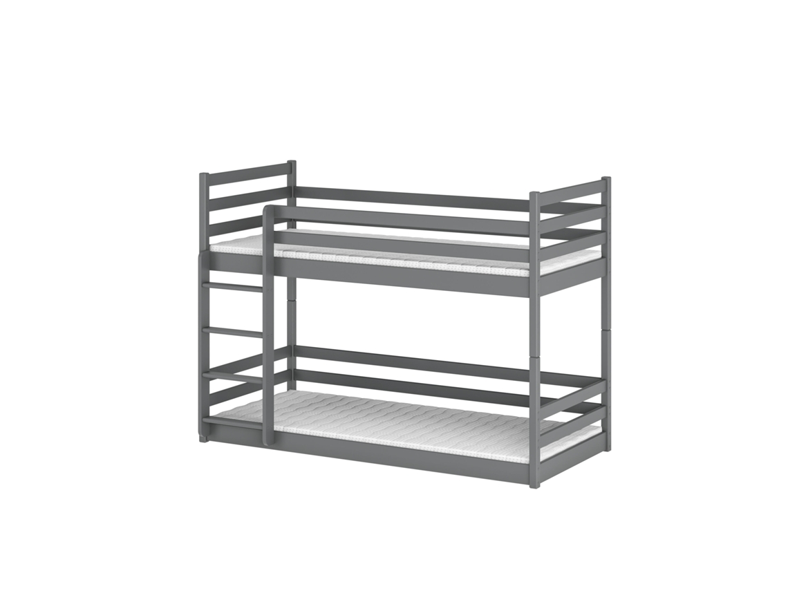Litera FURNLUX Mini (Grafito, Madera Maciza - 88X178X136 Cm / 80X170 Cm)