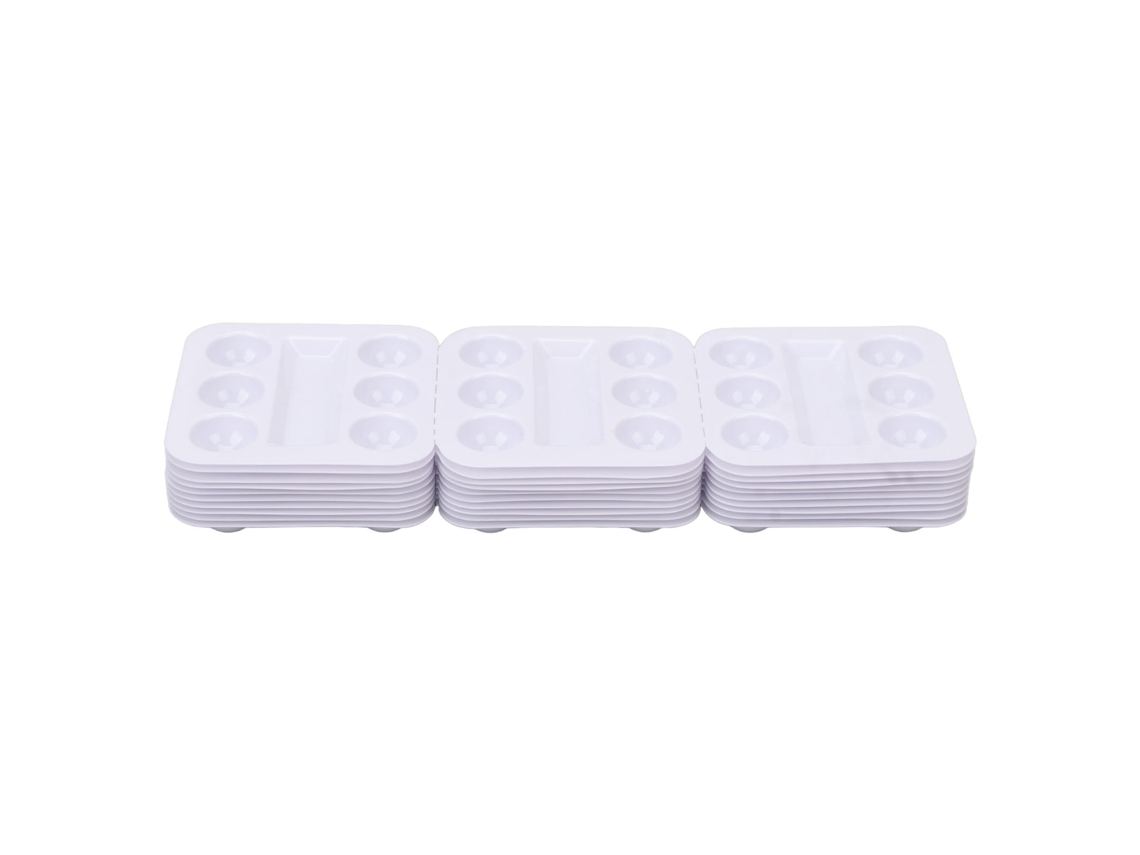 Plato Desechable Para Tinta De Tatuaje, 30 Unidades, De Plástico, Para Pigmento De Cejas.