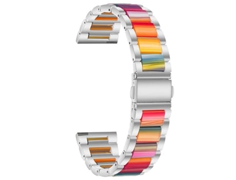 Correa de acero inoxidable de resina opal para Garmin Fenix 7 Sapphire Solar Edition VEANXIN