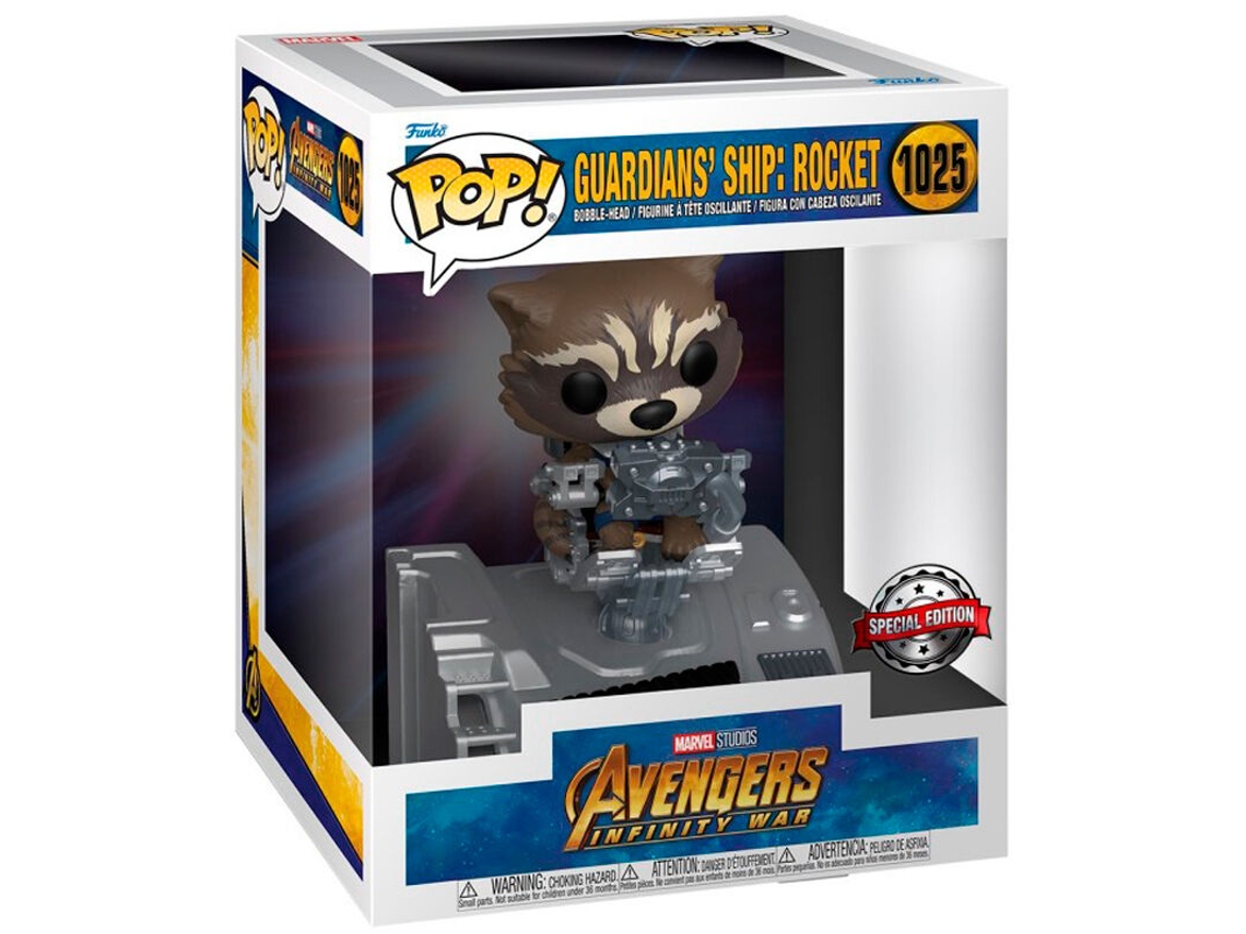 Figura Pop Deluxe de Guardianes de la Galaxia de Marvel Guardianes de la Galaxia: Nave Rocket Exclusiva B.active