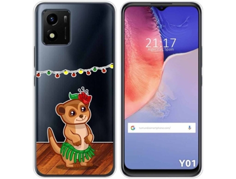 Carcasa Vivo Y01 TUMUNDOSMARTPHONE Dibujos Transparente Suricata Multicolor