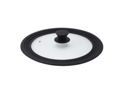Tapa Redonda De Vidrio Con Borde De Silicona Resistente Al Calor, Universal Para Sartenes De 24 Cm, 26 Cm Y 28 Cm.