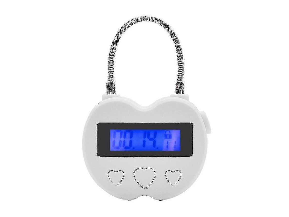 Cerradura de tiempo inteligente con pantalla LCD, cerradura temporal multifuncional, resistente al agua y recargable por USB.