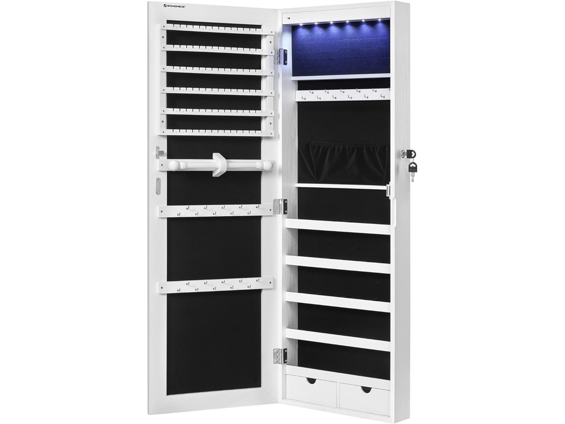 Armario para joyas con espejo Leobert Jjc99wt