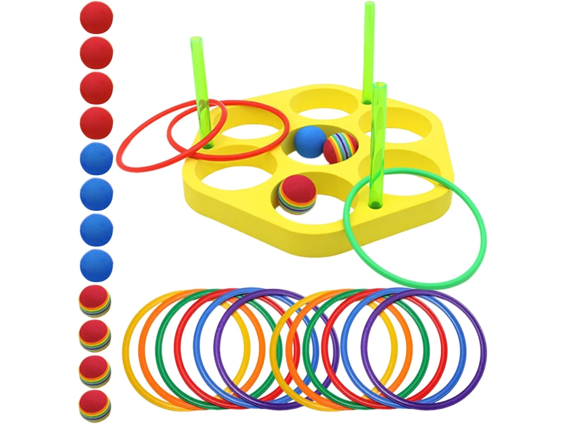 Juego de lanzamiento de aros flotantes | Juguete de lanzamiento de aros flotantes Vayotoy para piscina