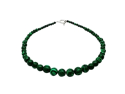 Collar Redondo De Malaquita Con Colgante De Hebilla, Accesorio Elegante Para El Cuello, Regalo Elegante, Joyería Artesanal Para Damas.