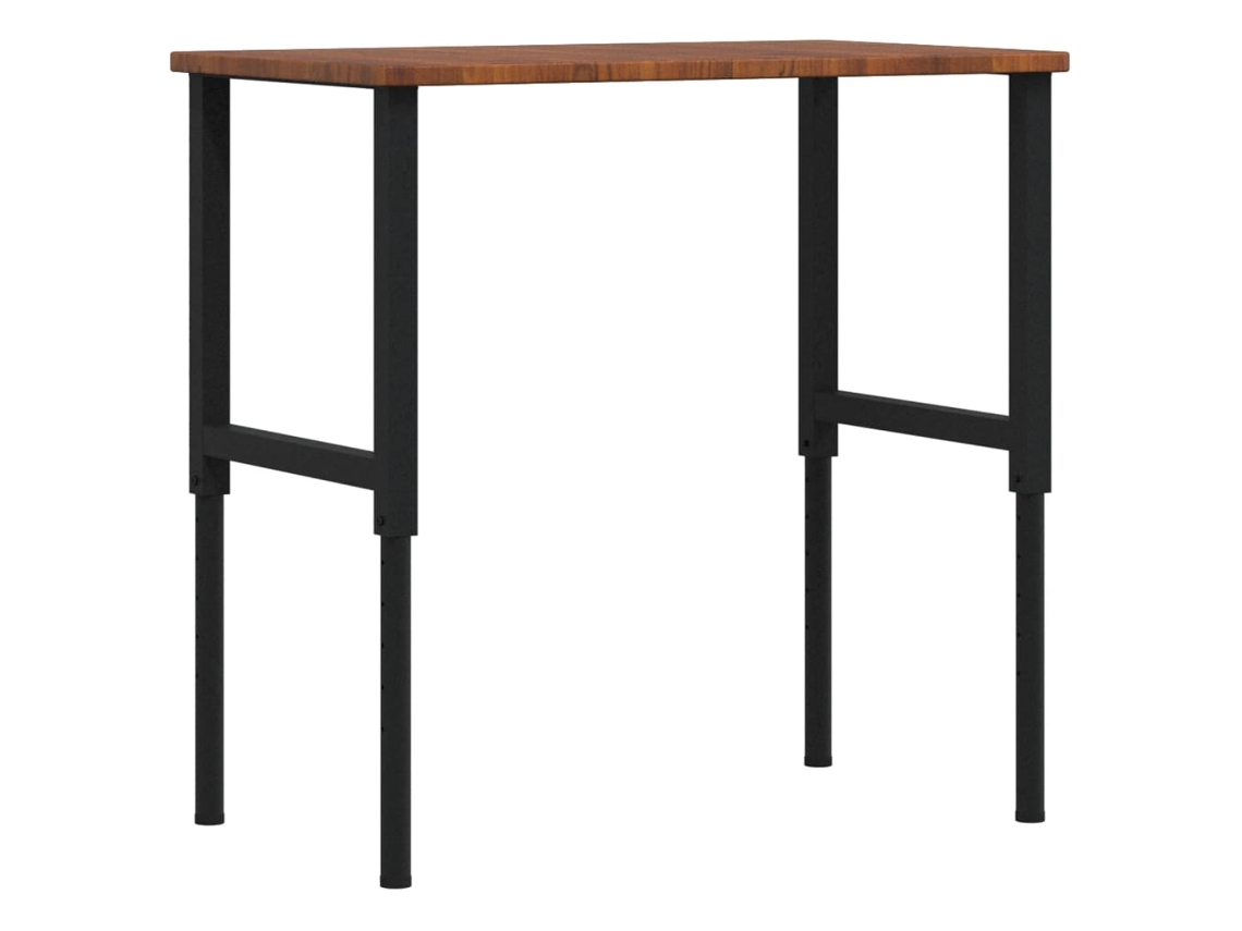 Maison Exclusive - Banco De Trabajo Rectangular Madera Maciza 100x60x(71,5-98) Cm