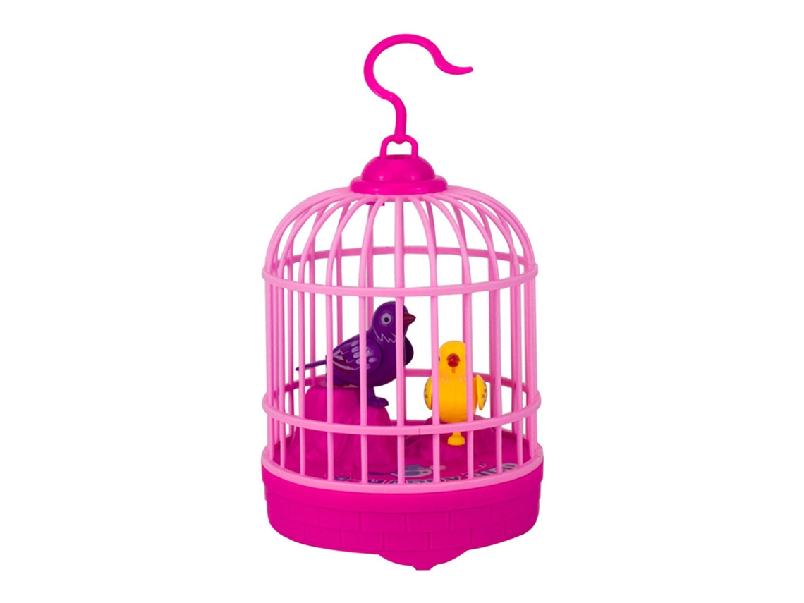 Ats-jaula De Pájaro Con Control De Voz Inductivo, Juguete Divertido Para Niños Que Pía Y Canta