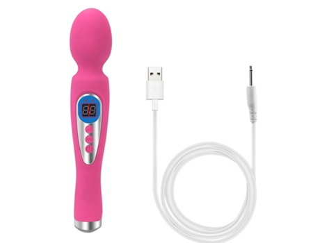 Vibrador de masaje recargable USB con múltiples frecuencias para adultos (rosa) YIZHOOD