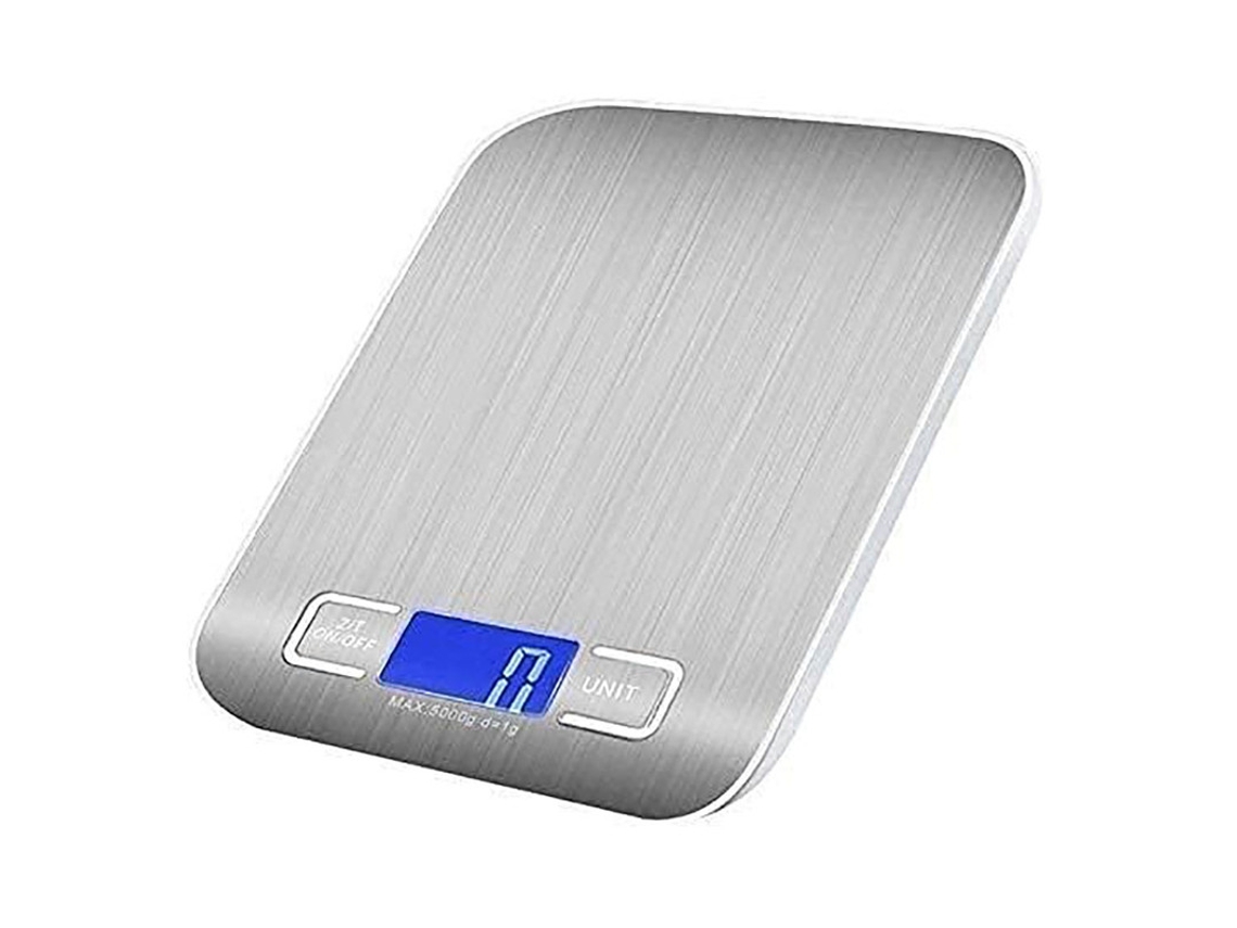 Báscula Cocina Inoxidable 5kg/1g Pantalla Para Leche E Ingredientes Alimenticios.