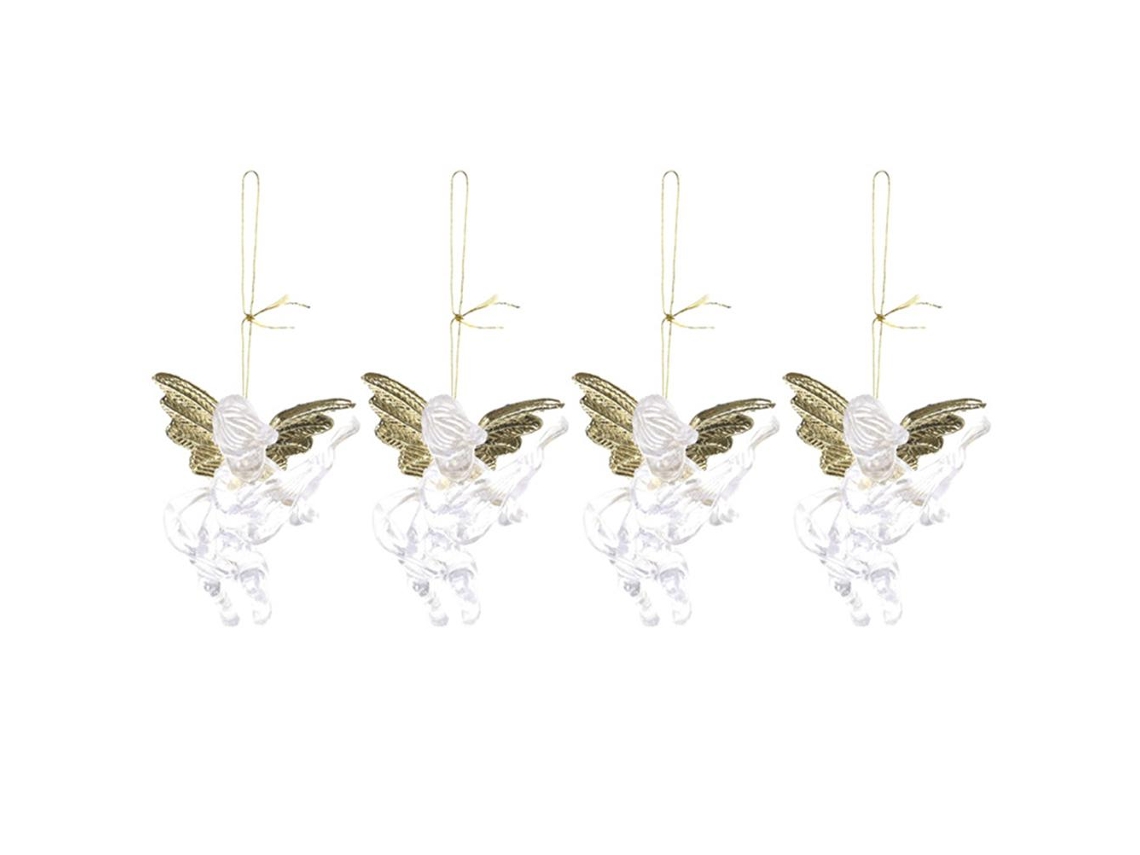 Lámpara colgante de ángel transparente, decorativa para niños, Navidad.