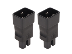 2pcs Adaptador De Tomada Iec320 C20 Para C15 De Cobre Profissional 4000w 250v Para Computador E Equipamentos