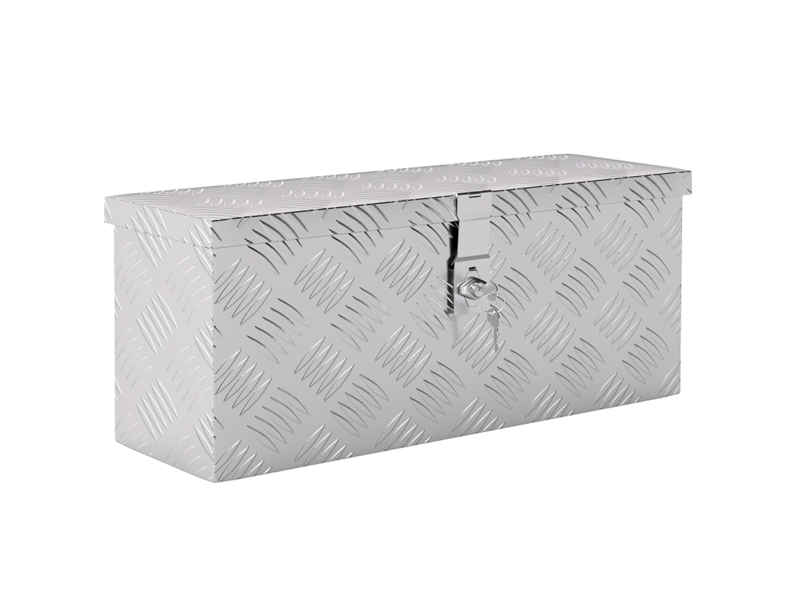 Caja De Aluminio Para Equipos Con Cerradura Y Llaves, 50 X 15,5 X 20,5 Cm.