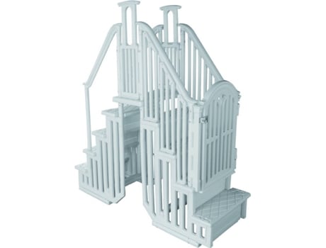 Escalera Doble para Piscina HABITAT Y JARDÍN 87127